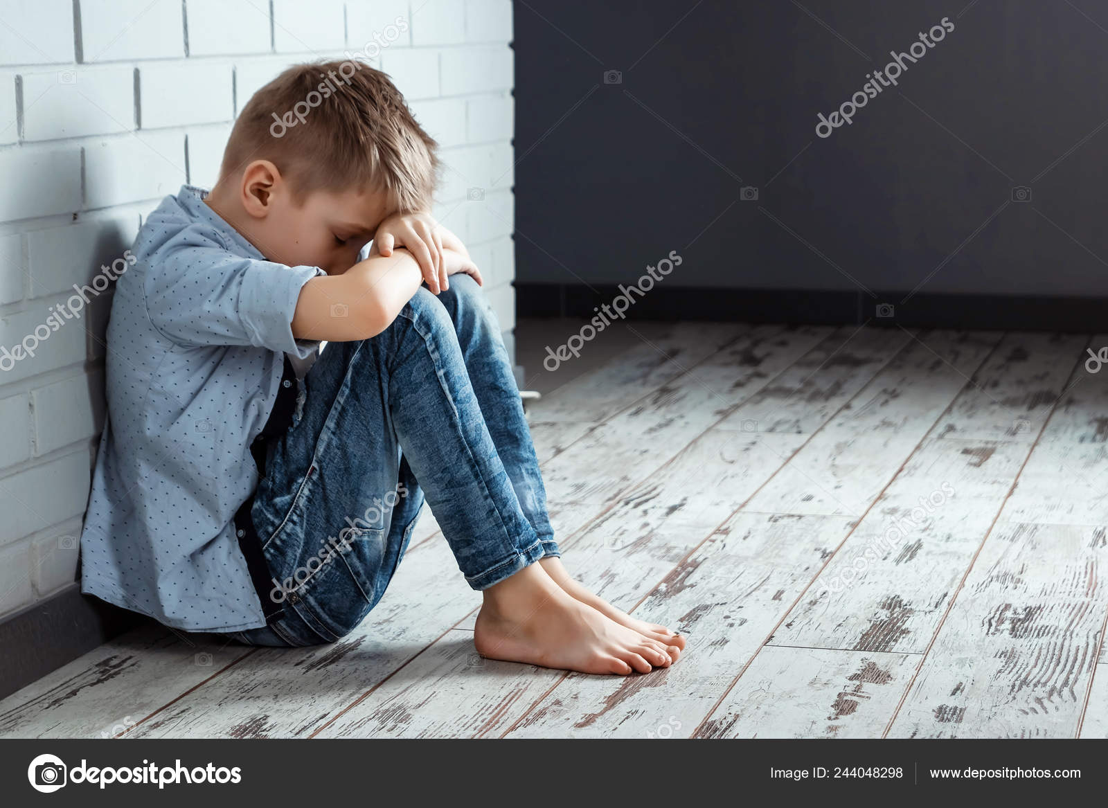 lonely sad child