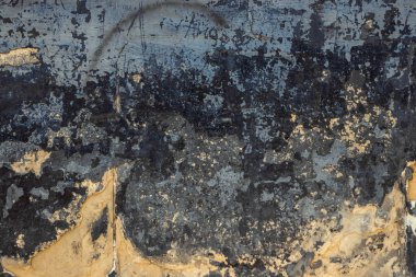 Eski kırık taş duvarın dokusu sarımsı