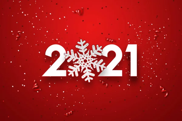 Frohes Neues Jahr Schriftzug 2021 Kreativen Hintergrund Festlichen Banner Jahr — Stockfoto