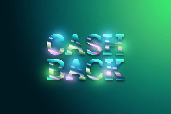 Επιγραφή Cashback Σκούρο Φόντο Online Μεταφορά Χρημάτων Έννοια Ψηφιακή Πληρωμή — Φωτογραφία Αρχείου