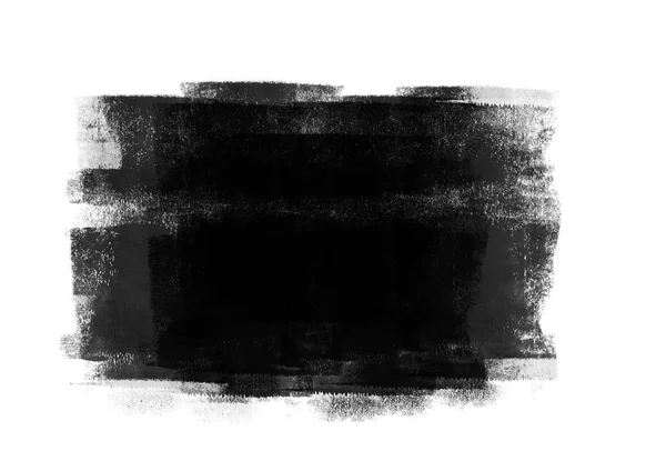 黑色图形水色补丁图形画笔笔触效果背景设计元素 — 图库照片