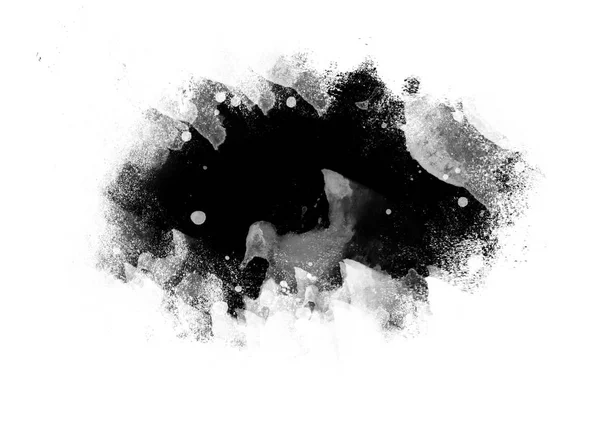 Kolor Czarny Wody Patche Graficzny Szczotka Uderzeń Efekt Tła Wzory — Zdjęcie stockowe