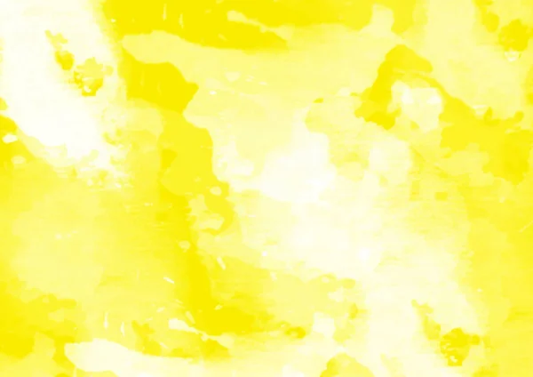Parches Acuarela Amarilla Pinceladas Gráficas Efecto Fondo Diseños Elemento — Foto de Stock