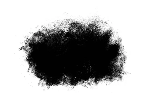 Fekete Grafikus Színű Foltok Grafikus Ecset Ütések Hatás Háttér Minták — Stock Fotó