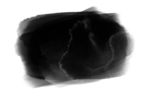 Чорний Колір Води Патчі Графічних Мазків Пензля Ефект Фоновий Елемент — стокове фото