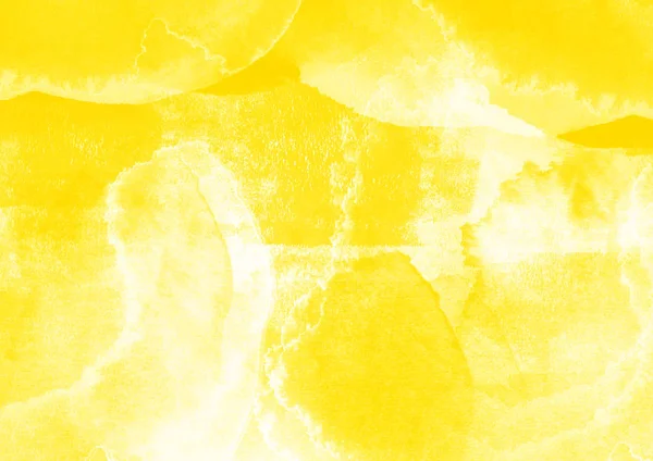 Parches Acuarela Amarilla Pinceladas Gráficas Efecto Fondo Diseños Elemento — Foto de Stock
