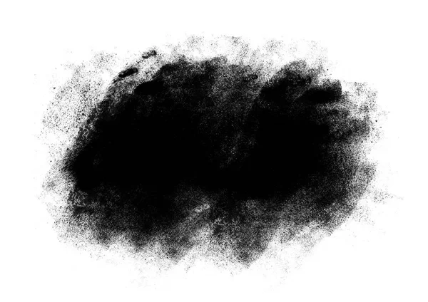 Zwarte Kleur Inkt Grafische Penseelstreken Effect Achtergrond Ontwerpen Element — Stockfoto