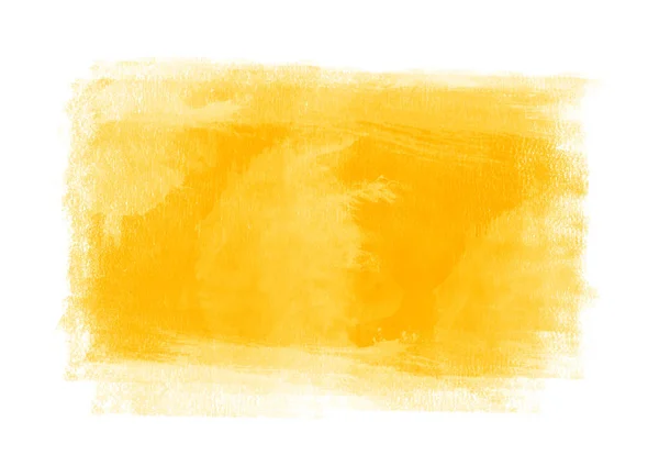 Gelbe Farbflecken Grafische Pinselstriche Effekt Hintergrunddesigns Element — Stockfoto