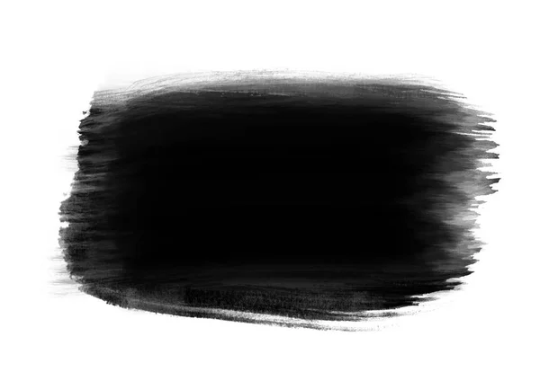 Zwarte Kleur Patches Grafische Penseel Streken Effect Achtergrond Ontwerpen Element — Stockfoto