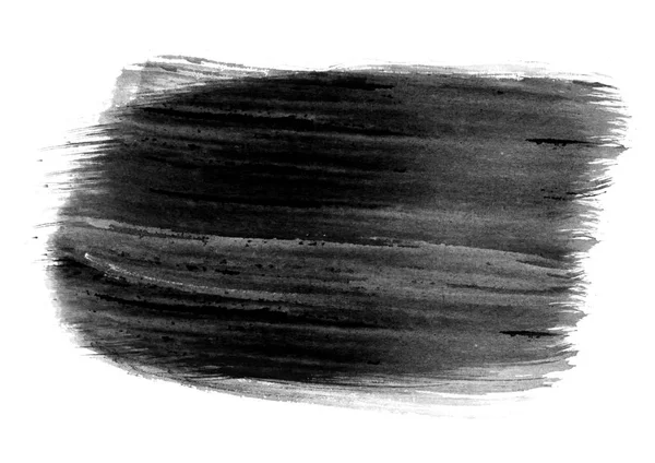 Schwarze Farbe Patches Grafische Pinselstriche Effekt Hintergrunddesigns Element — Stockfoto