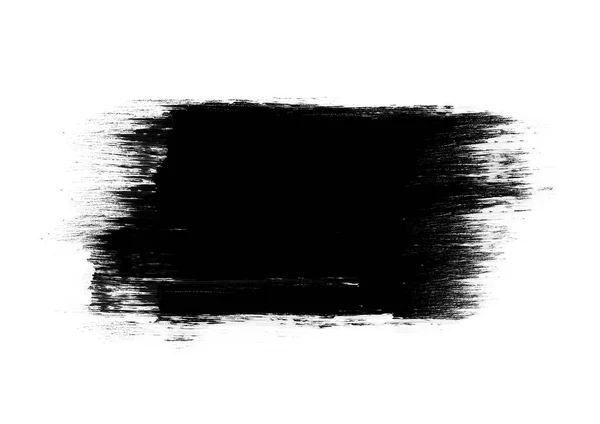 Colore Nero Patch Grafica Pennellate Effetto Sfondo Disegni Elemento — Foto Stock