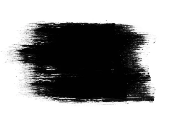 Fekete Színű Foltok Grafikus Ecset Ütések Hatás Háttér Minták Elem — Stock Fotó