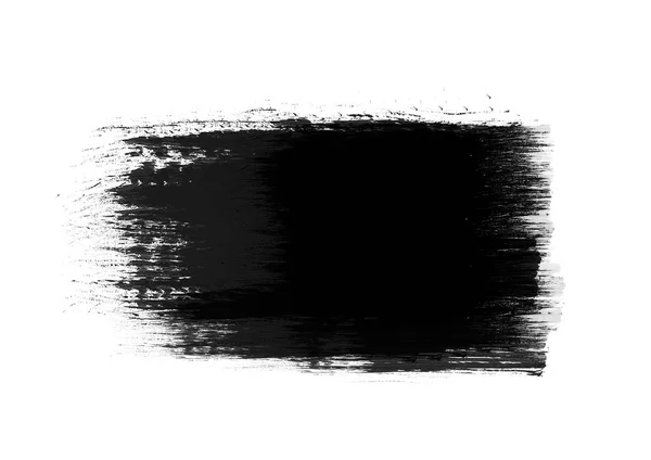 Fekete Színű Foltok Grafikus Ecset Ütések Hatás Háttér Minták Elem — Stock Fotó