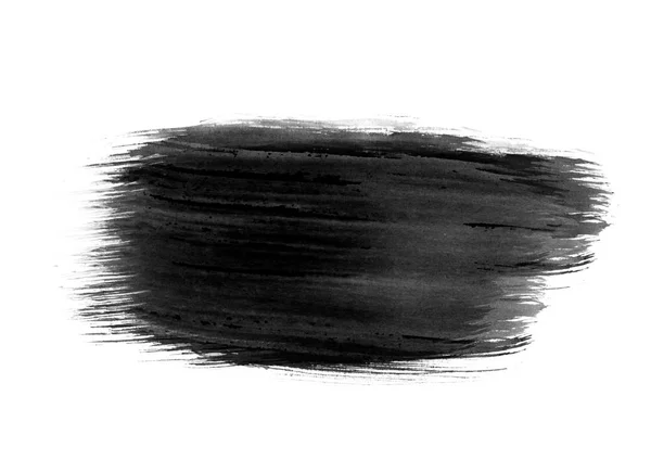 黒い色のパッチ グラフィック ブラシ ストローク効果背景のデザイン要素 — ストック写真