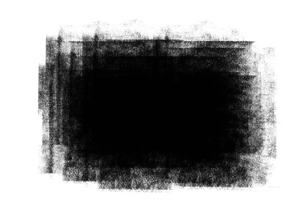 Czarny Kolor Patche Graficznych Pędzla Pociągnięć Efekt Tła Wzory Element — Zdjęcie stockowe