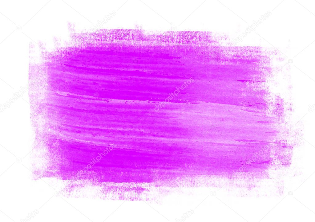 Purple water color patches graphic brush strokes effect background designs element 