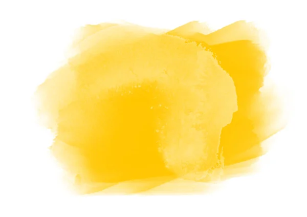 Žlutá Barva Grafické Patche Grafické Štětce Tahy Efekt Prvek Pozadí — Stock fotografie