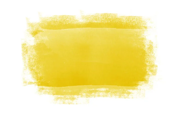 Žlutá Barva Grafické Patche Grafické Štětce Tahy Efekt Prvek Pozadí — Stock fotografie