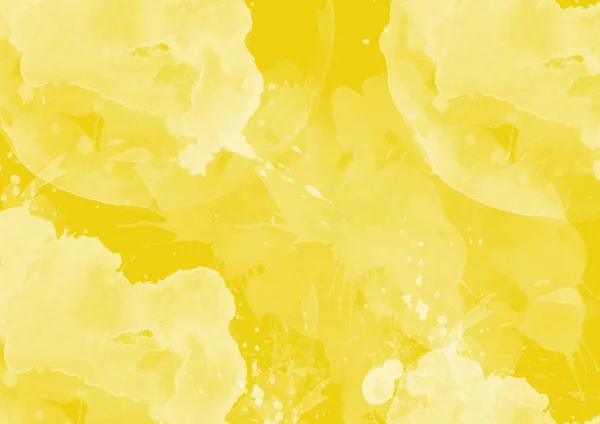 Parches Gráficos Color Amarillo Pinceladas Gráficas Efecto Fondo Diseños Elemento — Foto de Stock