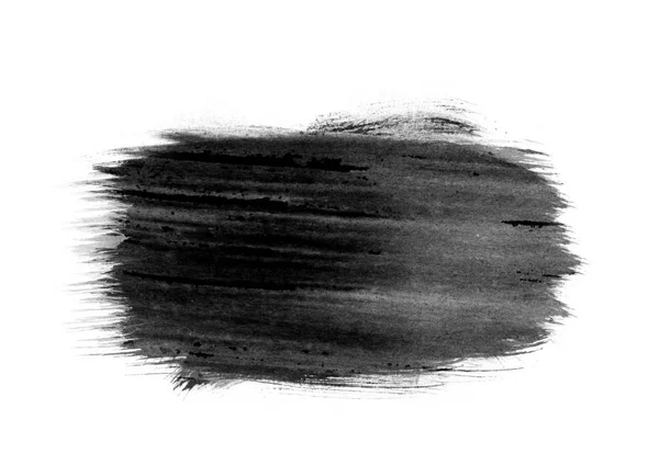 Zwarte Kleur Grafische Patches Penseel Streken Effect Achtergrond Ontwerpen Element — Stockfoto