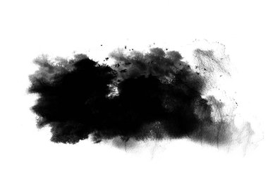 Siyah grafik renk yamaları fırça darbeleri arka plan tasarım ögesini etkiler 