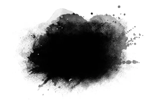 Siyah grafik renk yamaları fırça darbeleri arka plan tasarım ögesini etkiler 