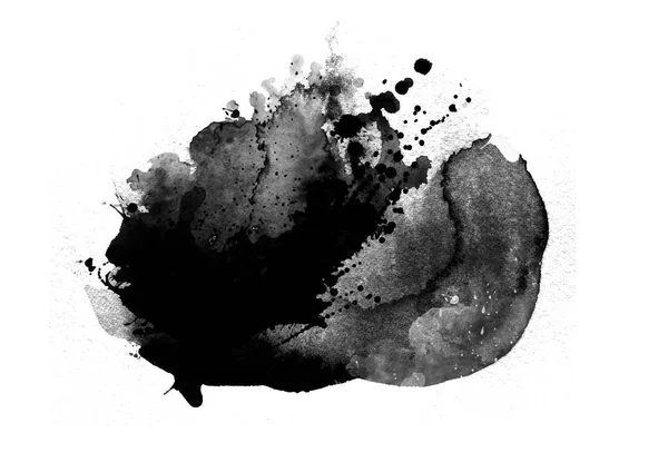Siyah grafik renk yamaları fırça darbeleri arka plan tasarım ögesini etkiler 