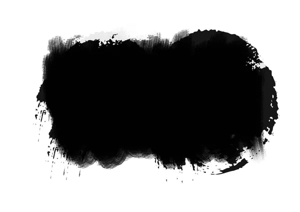 Czarny Graficzny Kolor Łaty Pociągnięcia Pędzla Efekt Tła Projekt Element — Zdjęcie stockowe