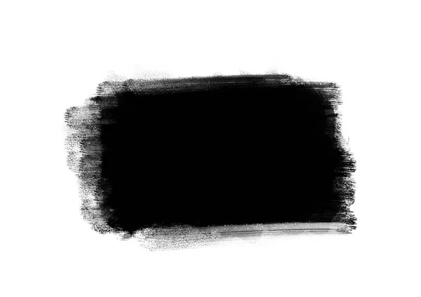 Colore Grafico Nero Patch Pennellate Effetto Sfondo Disegni Elemento — Foto Stock