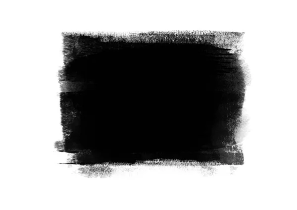 Colore Grafico Nero Patch Pennellate Effetto Sfondo Disegni Elemento — Foto Stock