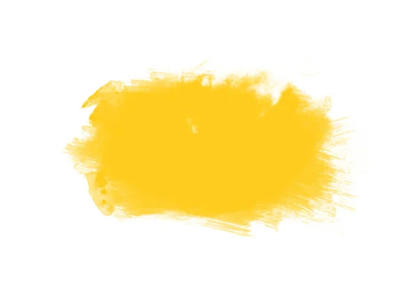 Gelb Grafik Farbe Patches Pinselstriche Effekt Hintergrunddesigns Element — Stockfoto