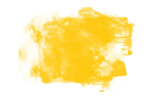 Gele Grafische Kleurvlakken Penseel Streken Effect Achtergrond Ontwerpen Element — Stockfoto