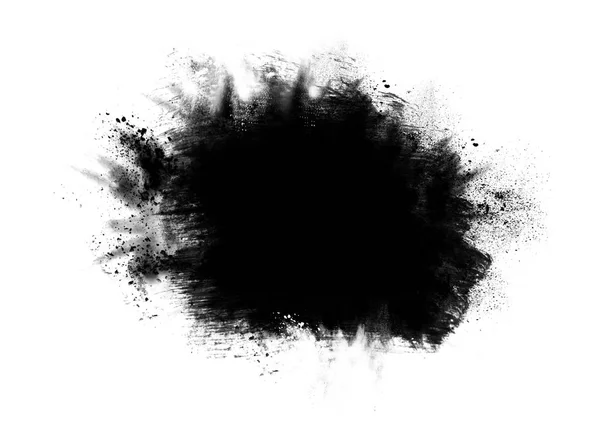 Colore Grafico Nero Patch Pennellate Effetto Sfondo Disegni Elemento — Foto Stock