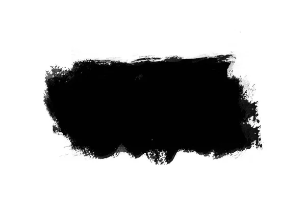 Zwarte Grafische Kleurvlekken Penseelstreken Effect Achtergrond Ontwerpen Element — Stockfoto