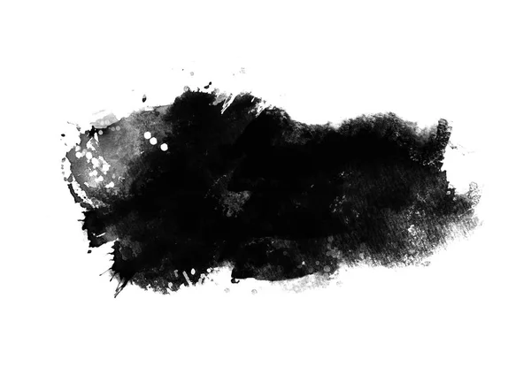 Siyah grafik renk yamaları fırça darbeleri arka plan tasarım ögesini etkiler 