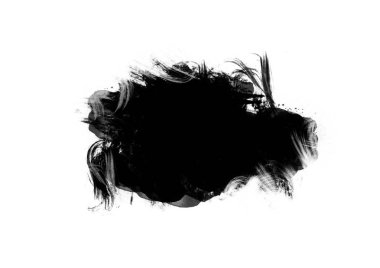 Siyah grafik renk yamaları fırça darbeleri arka plan tasarım ögesini etkiler