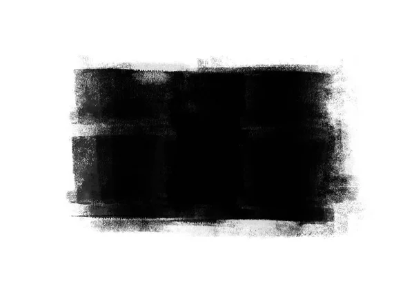 Colore Grafico Nero Patch Pennellate Effetto Sfondo Disegni Elemento — Foto Stock