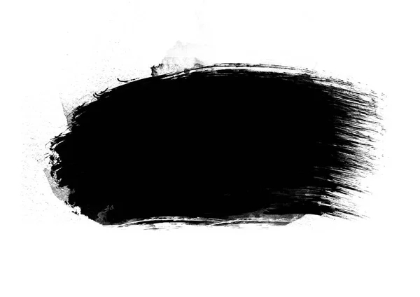 ブラックグラフィックカラーパッチブラシストローク効果背景デザイン要素 — ストック写真