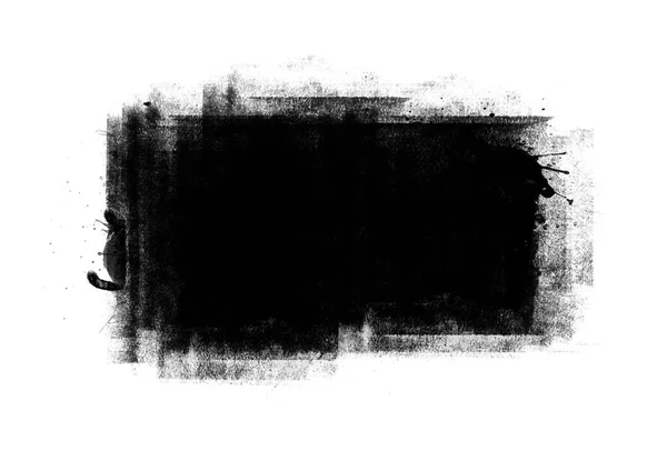 Чорні Графічні Кольорові Латки Пензля Мазки Ефект Фоновий Елемент Дизайну — стокове фото