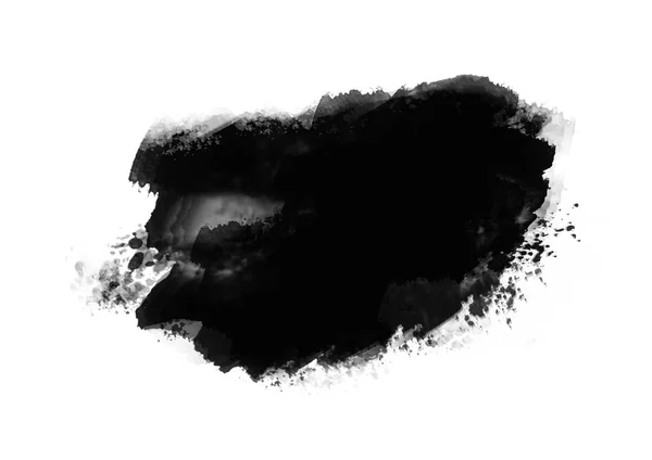 Black Graphic Color Patches Brush Strokes Effect Background Designs Element — Stock Photo, Image