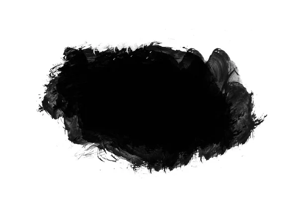 Fekete Grafikus Színes Foltok Ecset Stroke Hatás Háttér Tervez Elem — Stock Fotó