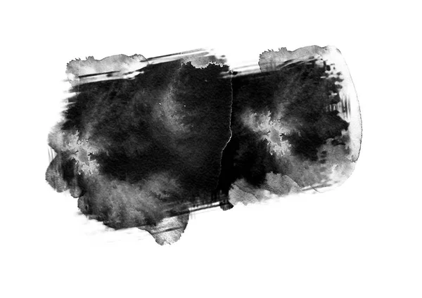 Черный Цвет Патчи Мазки Кисти Эффект Фонового Дизайна Элемента — стоковое фото