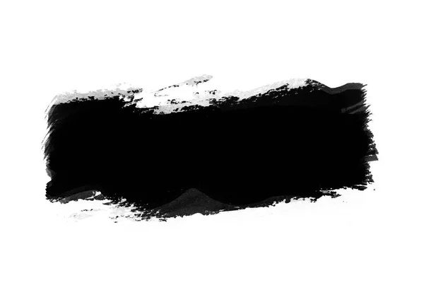 Fekete Grafikus Színes Foltok Ecset Stroke Hatás Háttér Tervez Elem — Stock Fotó