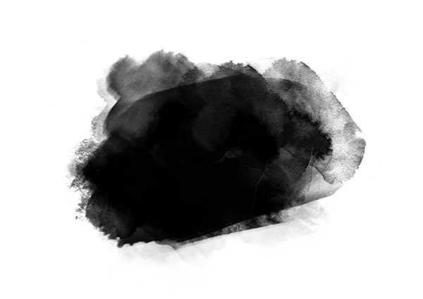 Черный Цвет Патчи Мазки Кисти Эффект Фонового Дизайна Элемента — стоковое фото
