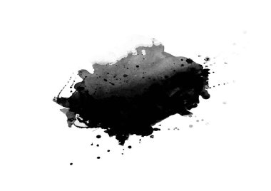 Siyah grafik renk yamaları fırça darbeleri arka plan tasarım ögesini etkiler 