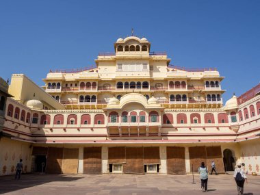 Agra, Hindistan, Amber Fort, nerede turist binmek sahneleri 20 Eylül 2018 filler eğitimli..