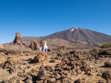 Los Roques volkanik manzara ve El Teide