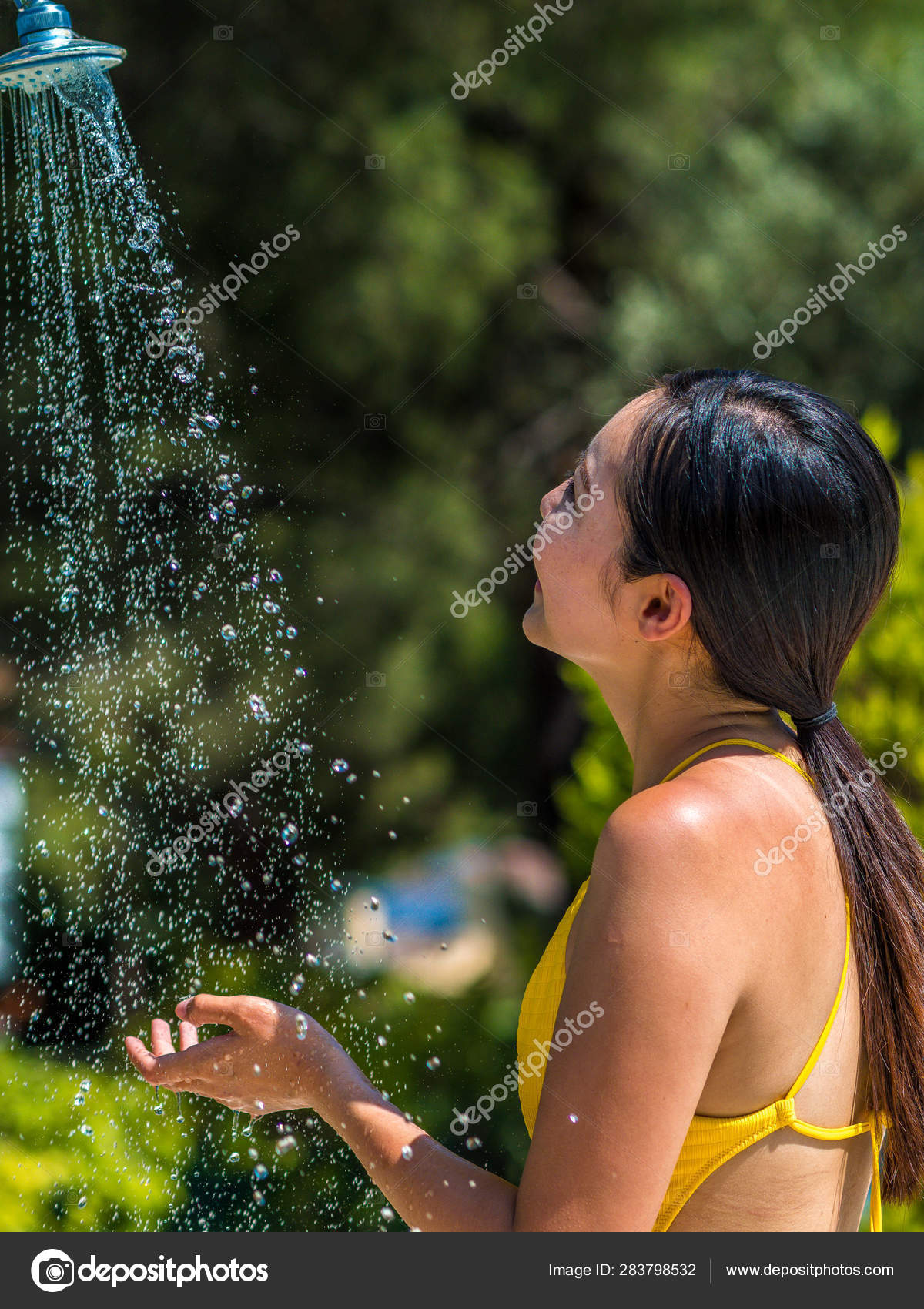 Asian Girls Showering