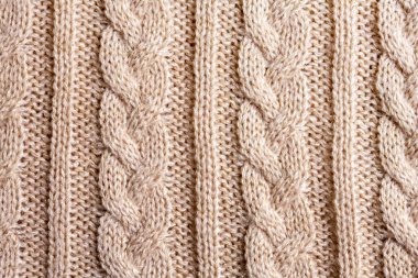pembe bej kablo yün arka plan örgü dikiş