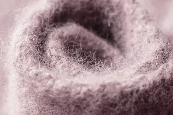 Rouleau de motif gris beige point de fond en laine tricotée . — Photo